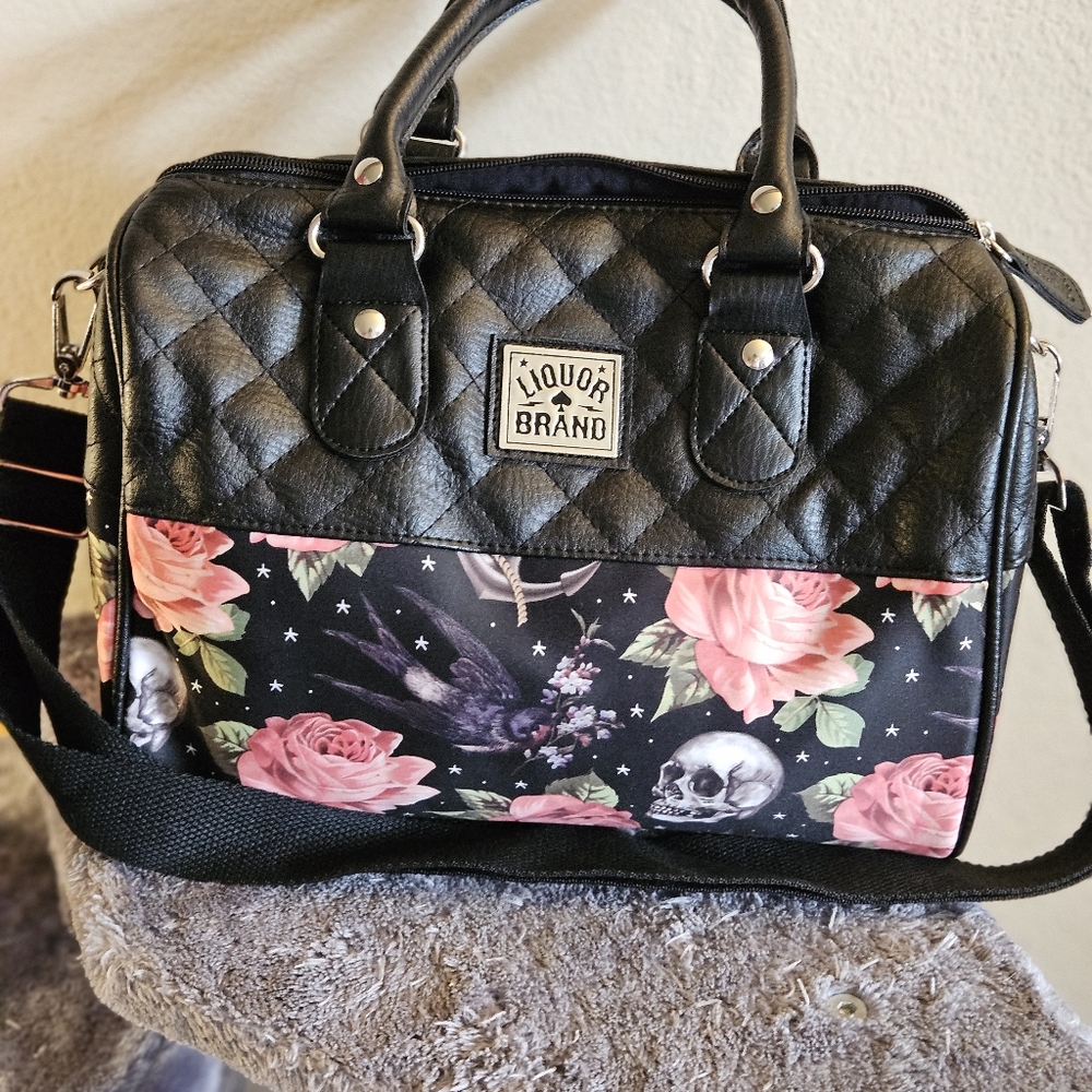 Liquor brand skull purse new